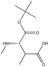Boc-(S)-2-methyl-3-(methylamino)propanoicacid Structural