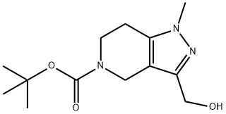 Tert-Butyl 3-(Hydroxymethyl)-1-Methyl-6,7-Dihydro-1H-Pyrazolo[4,3-C]Pyridine-5(4H)-Carboxylate Structural