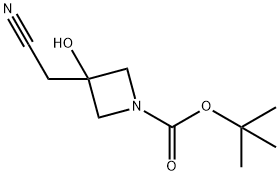 tert-butyl 3-(cyanomethyl)-3-hydroxyazetidine-1-carboxylate Structural