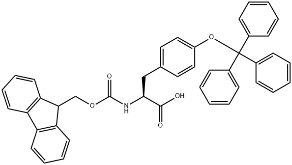 L-Tyrosine, N-[(9H-fluoren-9-ylmethoxy)carbonyl]-O-(triphenylmethyl)- Structural