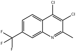Quinoline, 3,4-dichloro-2-methyl-7-(trifluoromethyl)- Structural