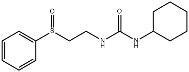 Urea, N-cyclohexyl-N'-[2-(phenylsulfinyl)ethyl]- Structural