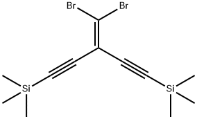 Silane, [3-(dibromomethylene)-1,4-pentadiyne-1,5-diyl]bis[trimethyl- Structural