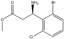 METHYL (3R)-3-AMINO-3-(2-BROMO-6-CHLOROPHENYL)PROPANOATE