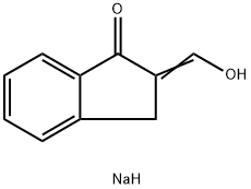 sodium (1-oxo-2,3-dihydro-1H-inden-2-ylidene)methanolate Structural