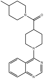 Methanone, (4-methyl-1-piperidinyl)[1-(4-quinazolinyl)-4-piperidinyl]- Structural