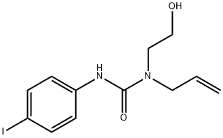 Urea, N-(2-hydroxyethyl)-N'-(4-iodophenyl)-N-2-propen-1-yl- Structural