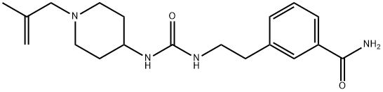 Benzamide, 3-[2-[[[[1-(2-methyl-2-propen-1-yl)-4-piperidinyl]amino]carbonyl]amino]ethyl]- Structural