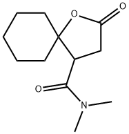 N,N-Dimethyl-2-oxo-1-oxaspiro[4.5]decane-4-carboxamide Structural