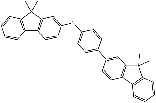N-(4-(9,9-dimethyl-9H-fluoren-2-yl)phenyl)-9,9-dimethyl-9H-fluoren-2-amine Structural