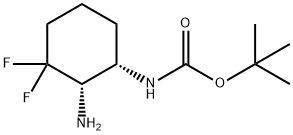 tert-butyl (1S,2S)-2-aMino-3,3-difluorocyclohexylcarbaMate Structural