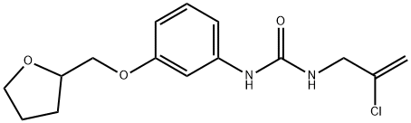 Urea, N-(2-chloro-2-propen-1-yl)-N'-[3-[(tetrahydro-2-furanyl)methoxy]phenyl]- Structural
