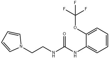 Urea, N-[2-(1H-pyrrol-1-yl)ethyl]-N'-[2-(trifluoromethoxy)phenyl]- Structural