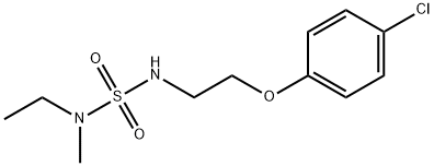 Sulfamide, N'-[2-(4-chlorophenoxy)ethyl]-N-ethyl-N-methyl- Structural