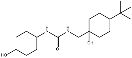 Urea, N-[[4-(1,1-dimethylethyl)-1-hydroxycyclohexyl]methyl]-N'-(4-hydroxycyclohexyl)- Structural