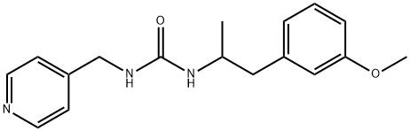 Urea, N-[2-(3-methoxyphenyl)-1-methylethyl]-N'-(4-pyridinylmethyl)- Structural