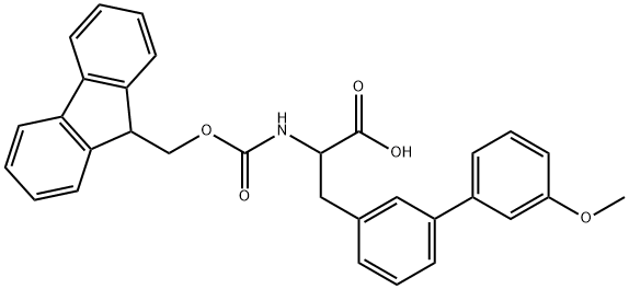 Fmoc-3-(3-methoxyphenyl)-DL-phenylalanine Structural