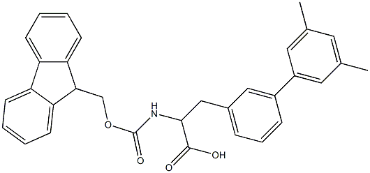Fmoc-3-(3,5-dimethylphenyl)-DL-phenylalanine Structural