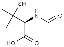 Formyl D-Penicillamine Structural