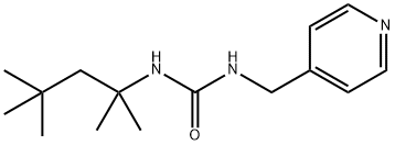 Urea, N-(4-pyridinylmethyl)-N'-(1,1,3,3-tetramethylbutyl)- Structural