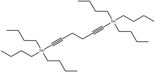 Stannane, 1,1'-(1,5-hexadiyne-1,6-diyl)bis[1,1,1-tributyl- Structural