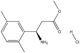 METHYL (3R)-3-AMINO-3-(2,5-DIMETHYLPHENYL)PROPANOATE HYDROCHLORIDE Structural