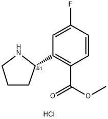 METHYL 2-((2S)PYRROLIDIN-2-YL)-4-FLUOROBENZOATE HCl