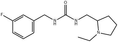 Urea, N-[(1-ethyl-2-pyrrolidinyl)methyl]-N'-[(3-fluorophenyl)methyl]- Structural