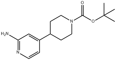 Tert-butyl 4-(2-aminopyridin-4-yl)piperidine-1-carboxylate Structural