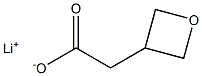 lithium(1+) ion 2-(oxetan-3-yl)acetate Structural