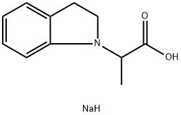 sodium 2-(2,3-dihydro-1H-indol-1-yl)propanoate Structural