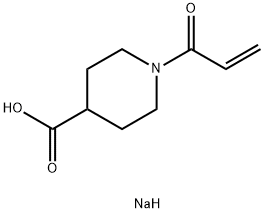 sodium 1-(prop-2-enoyl)piperidine-4-carboxylate Structural