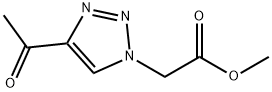methyl 2-(4-acetyl-1H-1,2,3-triazol-1-yl)acetate Structural