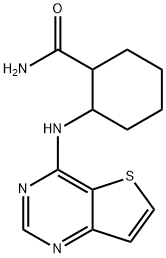 Cyclohexanecarboxamide, 2-(thieno[3,2-d]pyrimidin-4-ylamino)- Structural
