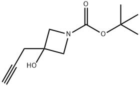 TERT-BUTYL 3-HYDROXY-3-(PROP-2-YN-1-YL)AZETIDINE-1-CARBOXYLATE Structural
