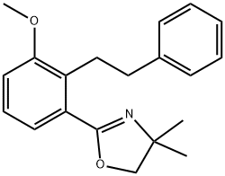 Oxazole, 4,5-dihydro-2-[3-methoxy-2-(2-phenylethyl)phenyl]-4,4-dimethyl- Structural