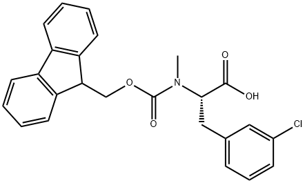 Fmoc-3-chloro-N-methyl-L-phenylalanine Structural