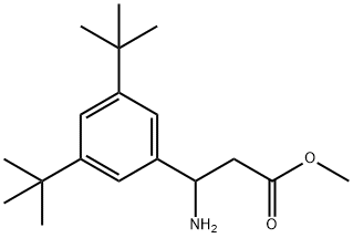 METHYL 3-AMINO-3-(3,5-DI-TERT-BUTYLPHENYL)PROPANOATE Structural