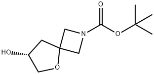 tert-butyl (R)-7-hydroxy-5-oxa-2-azaspiro[3.4]octane-2-carboxylate Structural