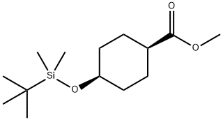 Cyclohexanecarboxylic acid, 4-[[(1,1-dimethylethyl)dimethylsilyl]oxy]-, methyl ester, cis- Structural