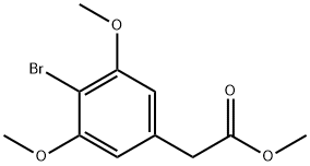 Benzeneacetic acid, 4-bromo-3,5-dimethoxy-, methyl ester Structural