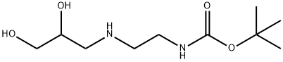 tert-butyl N-{2-[(2,3-dihydroxypropyl)amino]ethyl}carbamate Structural