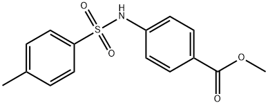 Benzoic acid, 4-[[(4-methylphenyl)sulfonyl]amino]-, methyl ester Structural