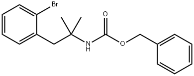 benzyl (1-(2-bromophenyl)-2-methylpropan-2-yl)carbamate Structural