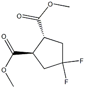dimethyl (1R,2R)-4,4-difluorocyclopentane-1,2-dicarboxylate Structural