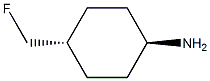 trans-4-(fluoromethyl)cyclohexan-1-amine Structural