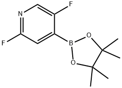 2,5-DIFLUOROPYRIDINE-4-BORONIC ACID, PINACOL ESTSER Structural