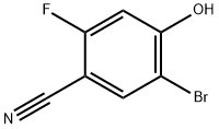 5-Bromo-2-fluoro-4-hydroxy-benzonitrile Structural