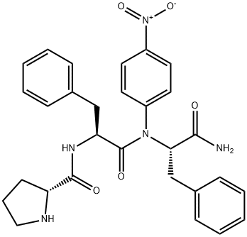L-Phenylalaninamide, D-prolyl-L-phenylalanyl-N-(4-nitrophenyl)- (9CI) Structural