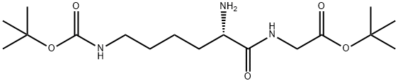 Glycine, N-[N6-[(1,1-dimethylethoxy)carbonyl]-L-lysyl]-, 1,1-dimethylethyl ester Structural